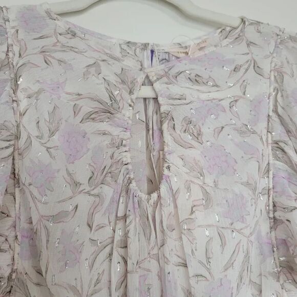 Rebecca Taylor Zadie Fleur Ruffle Sleeve Top - Picture 11 of 14